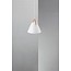 Hanglamp Scandinavisch wit, zwart, beige, glas 27cm Ø