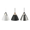 Skandinavische Lampe weiß, schwarz, beige 36 cm Ø