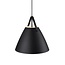 Lampe à suspension scandinave blanche, noire ou beige 48 cm Ø