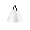 Skandinavische Pendelleuchte, weiß, schwarz oder beige, 48 cm Ø