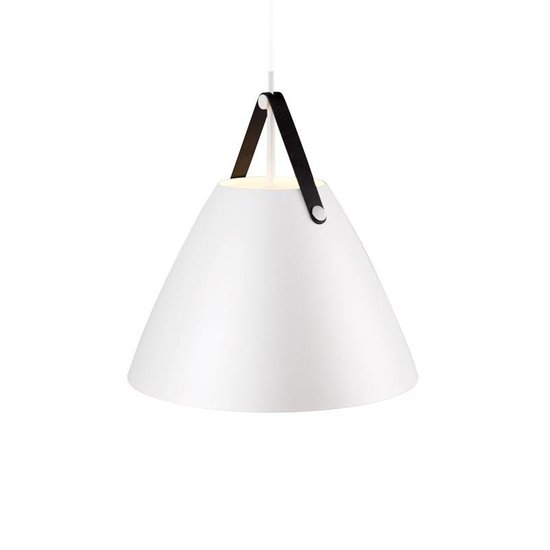 Skandinavische Hängelampe weiß, schwarz oder beige 48 cm Ø