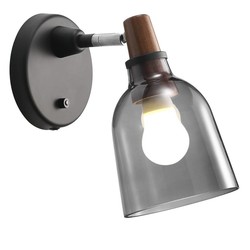Nordlux Karma 14 applique verre fume E14, orientable