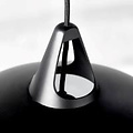 Nordlux Belly hanglamp 38 cm Ø, zwart metaal, E27-fitting, kabel 300 cm verstelbaar, lichtbron niet inbegrepen