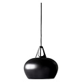 Nordlux Suspension Belly 38 cm Ø, métal noir, douille E27, câble 300 cm réglable, ampoule non incluse