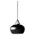 Nordlux Belly Pendelleuchte 38 cm Ø schwarz Metall mit E27-Fassung
