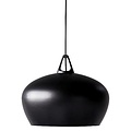 Nordlux Lámpara colgante Belly 38 cm Ø, metal negro, casquillo E27, cable 300 cm regulable, bombilla no incluida