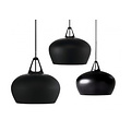 Nordlux Lámpara colgante Belly 38 cm Ø, metal negro, casquillo E27, cable 300 cm regulable, bombilla no incluida