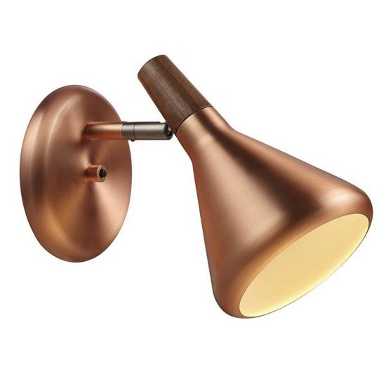 Aplique de pared escandinavo GU10 cobre o gris