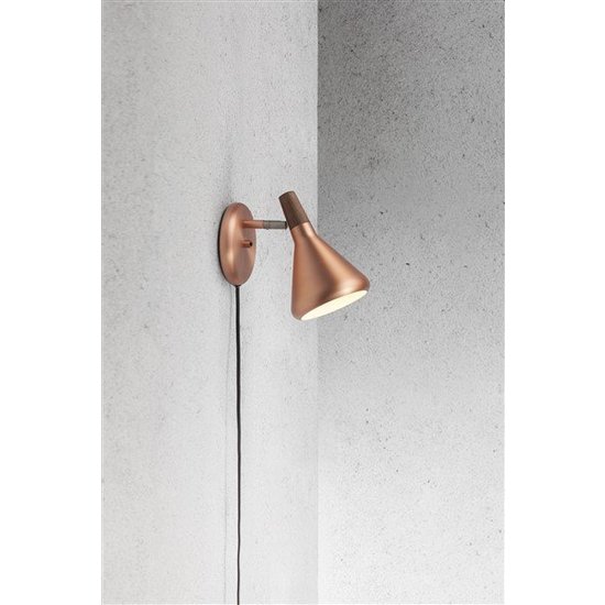 Aplique de pared escandinavo GU10 cobre o gris