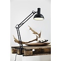 Lampe d'architecte noire E27