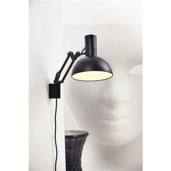 Lámpara de arquitecto negra E27