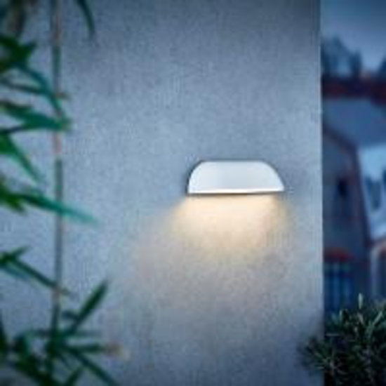Nordlux Front Außenwandleuchte LED 26 cm schwarz 8W, 650 Lumen, 3000K warmweiß, RA80, IP44, nicht dimmbar