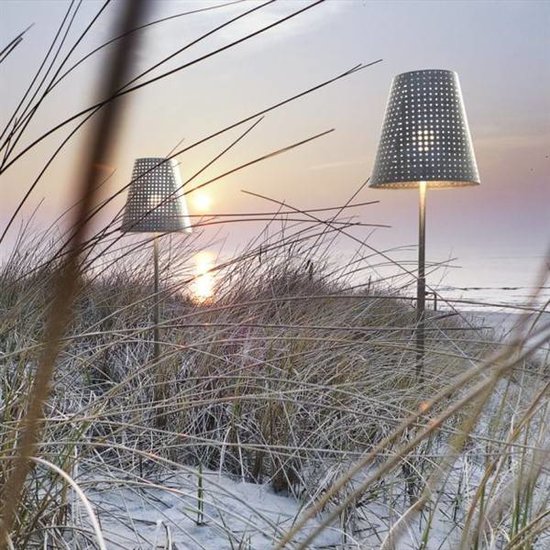 Terraslamp gegalvaniseerd 129-165 cm E27 IP44