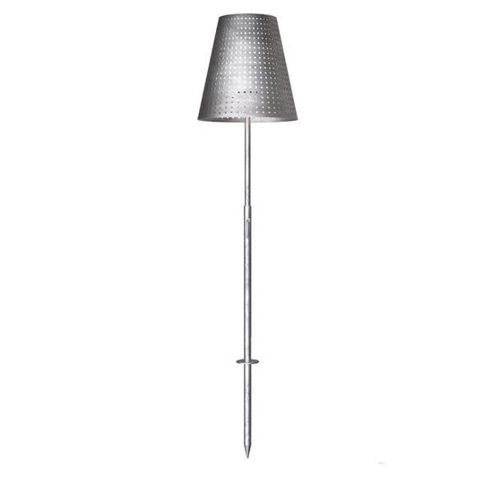 Lámpara terraza galvanizada 129-165 cm E27 IP44