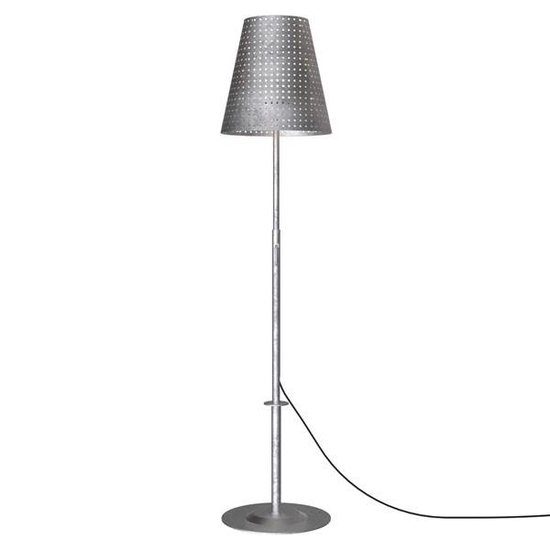 Lámpara terraza galvanizada 129-165 cm E27 IP44