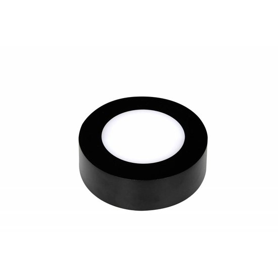 Fantasia FLUKE ronde LED wandlamp met zwarte rand, 6W en 480 lumen, warm wit licht (3000K), dimbaar, Ø120 x H35 mm