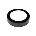 Fantasia Fluke round LED wall light in black with white rim, 12W, 960 lumens, 3000K warm white, 170mm diameter