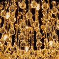 Crystal ceiling lamp glass 40cm Ø or 50cm Ø