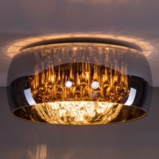 Crystal ceiling lamp glass 40cm Ø or 50cm Ø