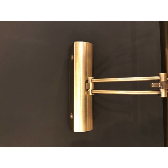 Fantasia Ensor schilderijverlichting brons, richtbare LED 10W, 900 lumen, 3000K warm wit, 555 x 180mm, IP20