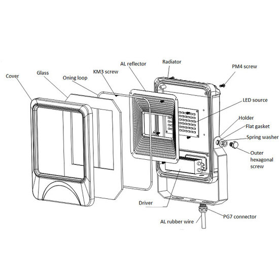 Proyector LED 30w SMD negro o blanco