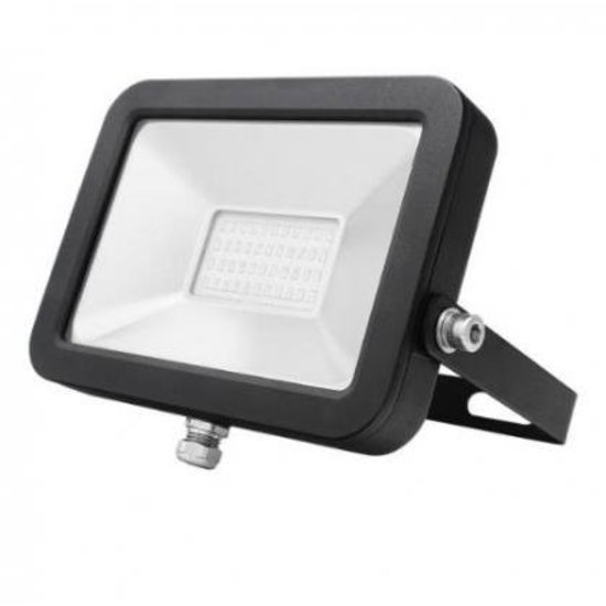 Projecteur LED 50W SMD Noir Lumière Blanche Froide étanche IP65