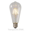 LED carbon filament lamp long dimmable 5W amber or transparent