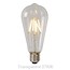 Lampe à incandescence LED longue dimmable 5W ambre ou transparente