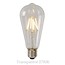 LED carbon filament lamp long dimmable 5W amber or transparent