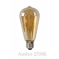 LED carbon filament lamp long dimmable 5W amber or transparent