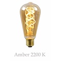 LED carbon filament lamp long dimmable 5W amber or transparent
