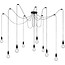 Hanging lamp spider 5 or 10 wires E27