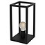 Fantasia Kago lampe de table rustique, pied métal, cuivre ancien, culot E27, hauteur 40,5 cm, ampoule non incluse