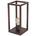 Fantasia Kago lampe de table rustique, pied métal, cuivre ancien, culot E27, hauteur 40,5 cm, ampoule non incluse