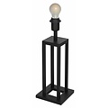 Fantasia Kago lampe de table noire E27, pied métal 150 x 150 x 410 mm, ampoule et abat-jour non compris