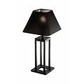 Schemerlamp landelijk zwart E27