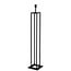 Fantasia lampadaire style rustique, métal noir mat, culot E27, hauteur 125 cm, sans ampoule ni abat-jour