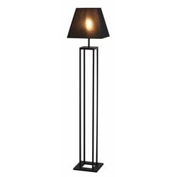 Fantasia rustic floor lamp, black metal, E27 fitting