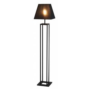 Fantasia rustic floor lamp, black metal, E27 fitting