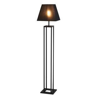 Rustic modern floor lamp black E27