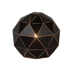 Lampe de table ambiance noir-doré ou blanc 25 cm Ø