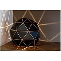 Table lamp atmosphere black-gold or white 25 cm Ø