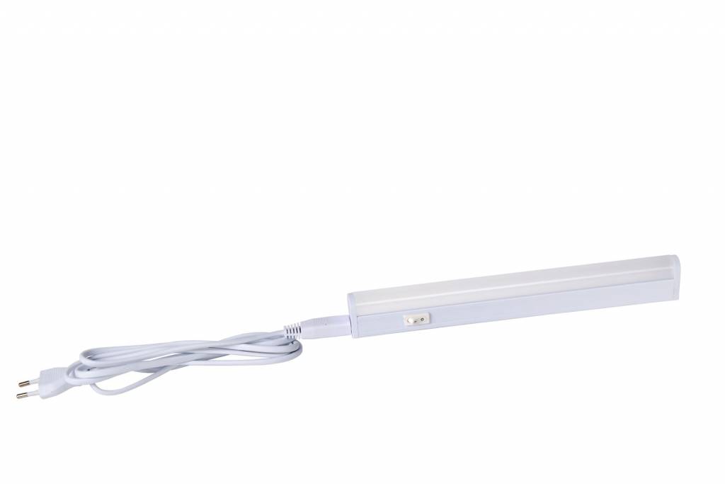 Éclairage sous meuble cuisine en plastique blanc, Hazan, 4W, 3000K LED,  avec interrupteur