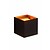 Square wall lamp black gold, white, gray, gold brass or coffee LED 4W