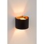 Applique Up down noir or, blanc, gris, laiton doré, café LED 4W arrondie