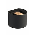 Up down wandlamp zwart goud, wit , grijs, goud messing, koffieLED 4W afgerond