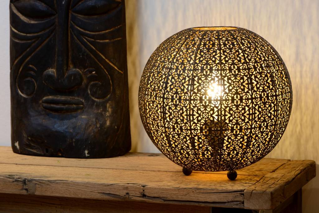 Tischlampe im orientalischen Stil 33cm Ø E27