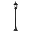 Lantern garden lighting, black 1.2m height, E27