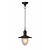 Outdoor hanging lamp glass, black, rusty, E27