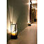 Authentage Tischlampe im ländlichen Stil, LED-Design, 1 Kerze, 450 mm breit